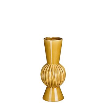 Noor Vase gelb - h33xd13,5cm