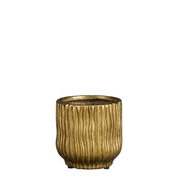 Ponta pot rond goud - h12xd11,5cm