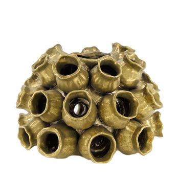 Vase ceramic 28x28x20.5cm Gold