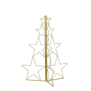 Decoratie kerstboom opvouwbaar goud - l51xb51xh78cm