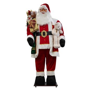 Giant kerstman rood retractable - l130xb110xh380cm