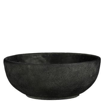 Cliff pot rond antraciet - h15,5xd38cm