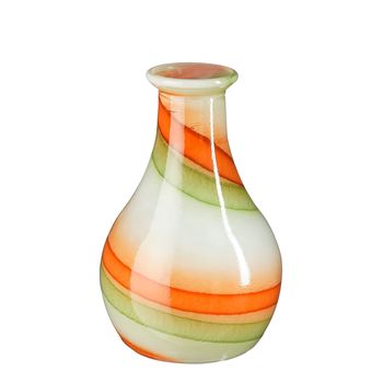 Lomar vaas recycled glas creme - h31xd20cm