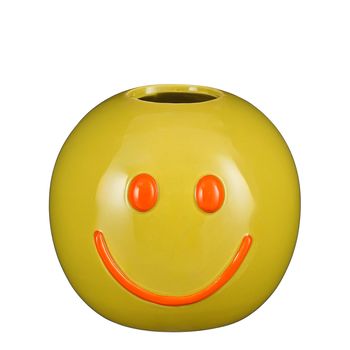 Duke vaas smiley oker - h16,5xd18,5cm