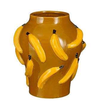 Moza Vase gelb - H30xT26,5cm