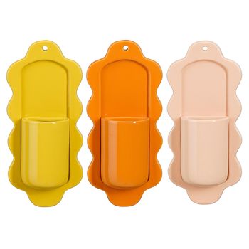 Pueblo pot hangend roze geel oranje 3 assorti - l28xb12,5xh5,5cm