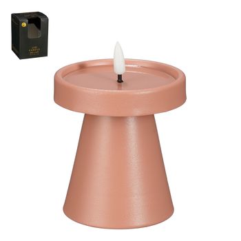 Olielamp led roze battery operated en timer - h10xd9cm