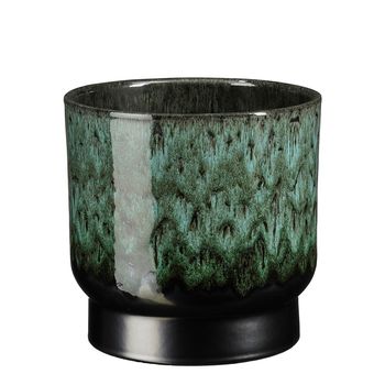 Thiago pot rond d.groen - h20xd22cm