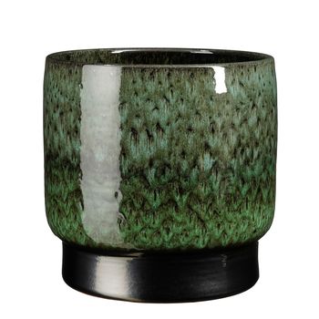 Thiago pot rond d.groen - h29xd30cm