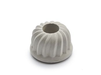 Cement candle holder turban Ø6cm