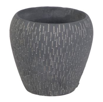 Deline Cone Pot Anthracite D21 H19cm
