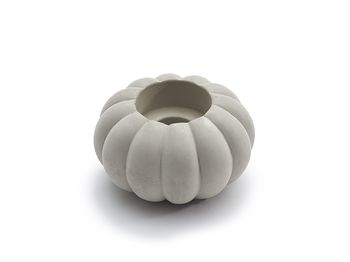 Cement t-light holder pumpkin Ø9cm