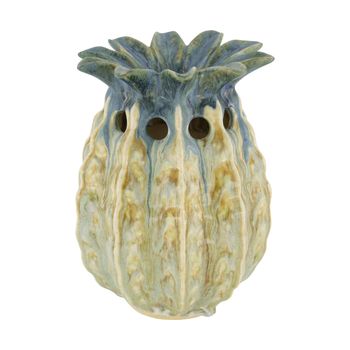 Vase pineapple ceramic 19x19x25cm Blue