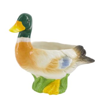 Planter duck ceramic 18.1x8.8x16cm Multi