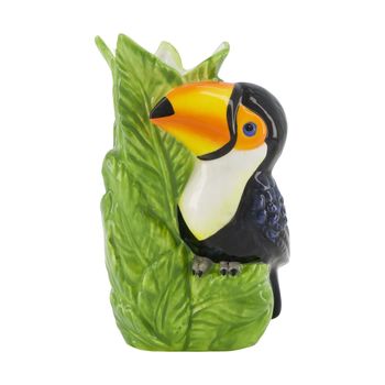 Vase toucan ceramic 10.4x7.2x16.8cm Multi