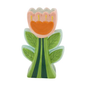 Vase ceramic 14x7x22cm Multi
