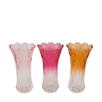 Vase Glas 13x13x23,5cm Gemischt