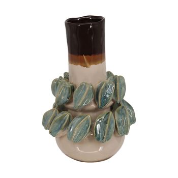 Vase ceramic 20.3x20.3x33.5cm Mixed colors