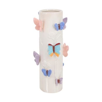 Vase ceramic 16.8x16.8x39.5cm Mixed colors