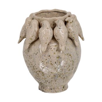 Vase ceramic 22.7x22.7x28cm Mixed colors