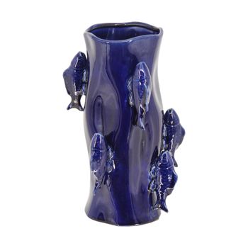 Vase ceramic 20x18.2x31cm Blue