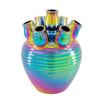 Vase ceramic 18x18x24cm Multi colors