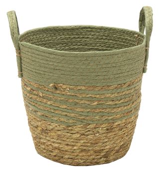 Hayden Swirl Basket Green D25H24