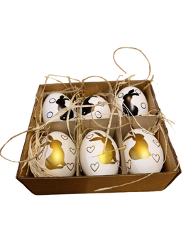 Hanging hen's eggs rabbits 6pcs