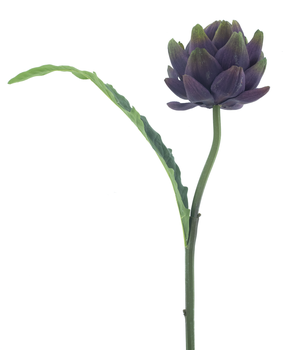 Artichoke spray Aidone purple 62cm