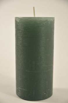 Kaars rustiek 140/70mm smaragd