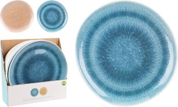 TELLER MELAMIN D26CM 2 VERSCHIEDENE FARBEN