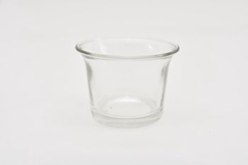 Doos á 24 Waxineglas uitlopend helder D6,7 H4,5cm