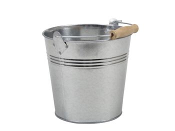 pak á 4 metal buckets w/handle galv. Ø13,5x12 cm