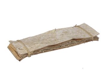 pb. 6 "birch bark" sheets white 48x15cm