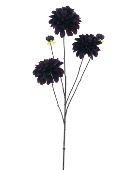 Dahlia spray Capitol burgundy 89cm