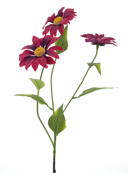 Royal daisy spray red 76cm