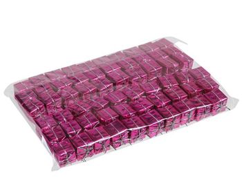 pbh. 60 giftboxes foil on pick lilac 25x25mm