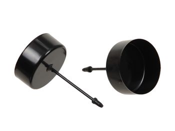 pb. 4 tealight cups/pick 5 cm black 42 mm