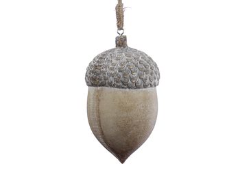 pb. 1 wooden acorn/hanging natural 16 cm