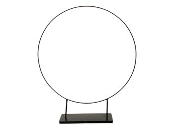 pc. 1 metal ring with base black Ø 57.5 x 68.5 cm