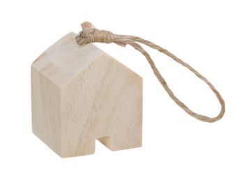 pb. 1 wooden house natural 5x5x6 cm