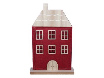 pb. 1 felt house/standing red 18x28.5 cm