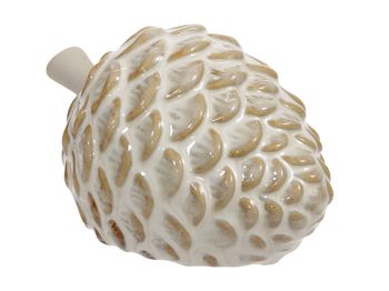 pc. 1 ceramic cone beige 11x8x6 cm