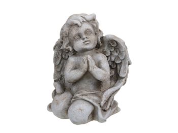 pc. 1 cement angel antique 12x10x14.5 cm