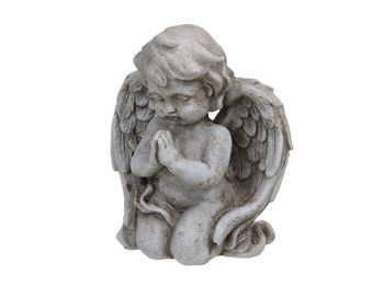 pc. 1 cement angel antique 13x8.5x16 cm