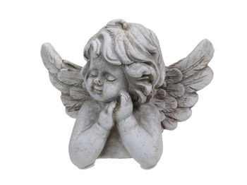 pc. 1 cement angel antique 13.5x10x10 cm