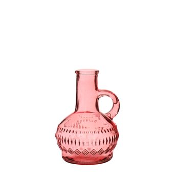 Lille zacht roze fles h.10 Ø7cm