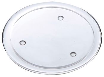 Kerzenhalter Glasplatte D19.5 H1.8cm klar