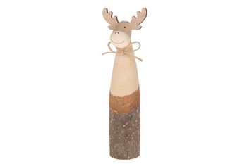 Wooden deer 6x4.5x19.3cm Natural