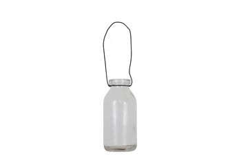 Hanging bottle glass 5x5x10.5cm Transparent